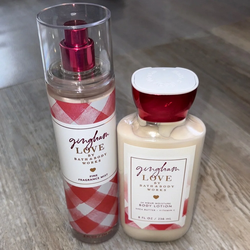 Bath and body works gingham love collection